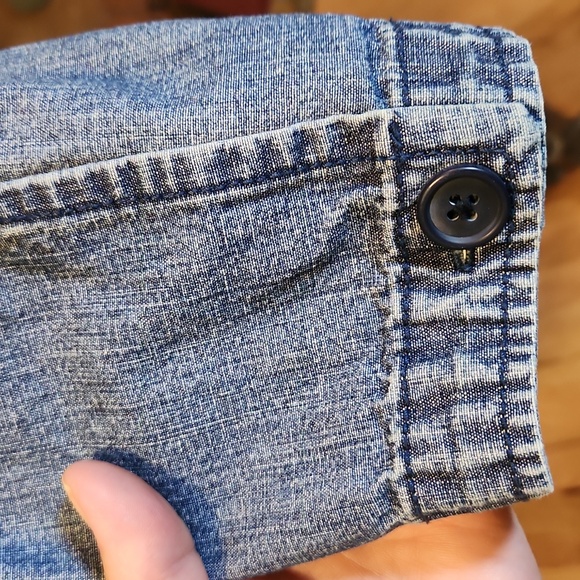 OshKosh B'gosh Blue Denim Women's Jacket Size M RARE barn Chore On Trend - Picture 4 of 14